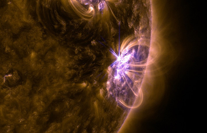 Вспышка на солнце 10 сентября 2017 года. Фото: NASA/SDO/Goddard