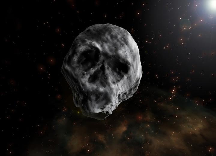 Астероид 2015 TB145 в представлении художника. Изображение: J. A. Peñas / SINC