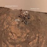 Марсоход Curiosity отмечает свои новые достижения панорамным снимком-селфи