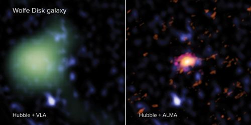Снимки телескопов VLA и Hubble