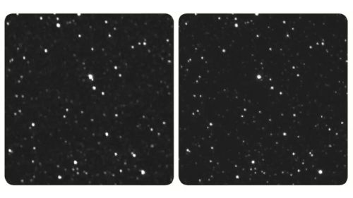 Разница положений звезды Proxima Centauri